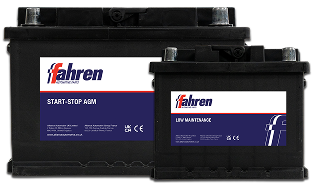 Fahren automotive batteries.